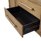 Metal Base Latte Sideboard