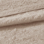 Reversible Quilt Set Khaki King/Cal King