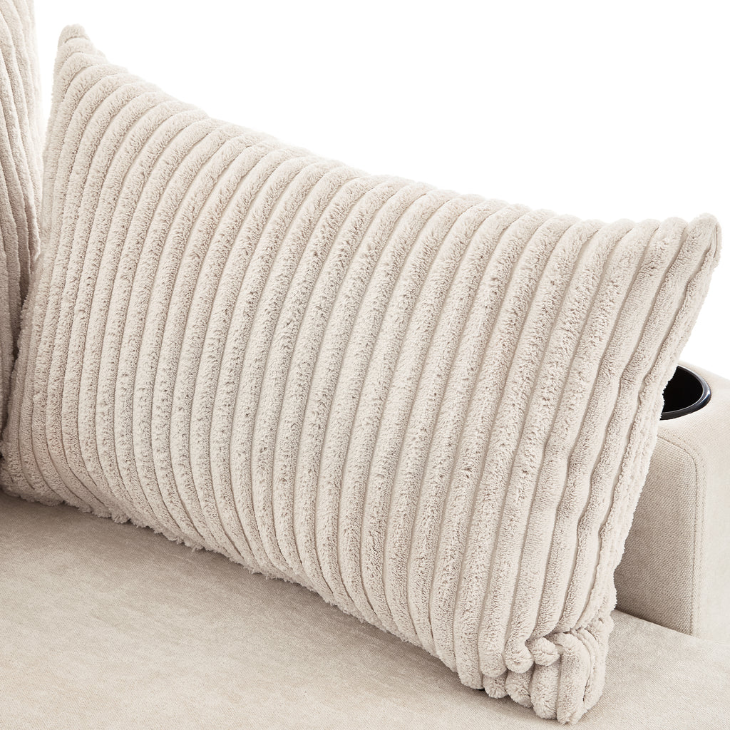 113.4" Sectional Sofa Pull-out Sofa Bed