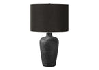 24"h Black Ceramic Table Lamp