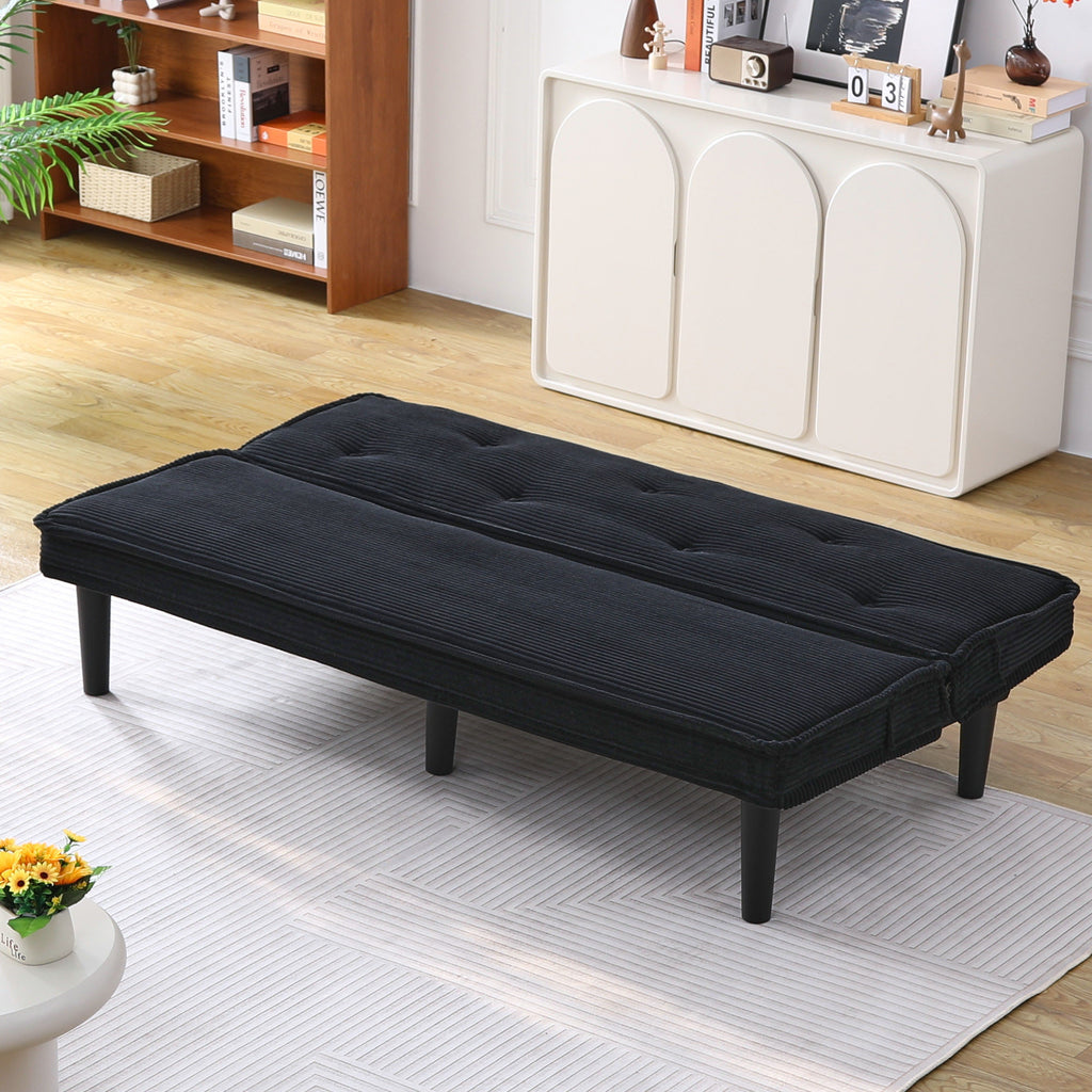 66-Inch Corduroy Sofa Bed