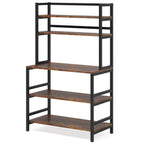 5-Tier Kitchen Bakers Rack with Hutch