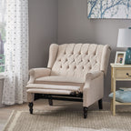Push Back Recliner Chair with Rivet Decoration
