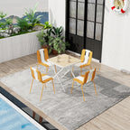 Summer 4-Pack Modern Striped Color Block Chairs