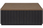 Channel Cocktail Table With Casters