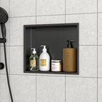 15" x 13" Stainless Steel Shower Niche, Gunmetal