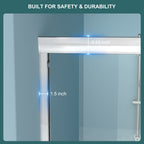 Semi-Frameless Bypass Sliding Shower Door