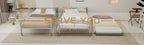 Silver Twin Metal Triple Bunk Bed Frame