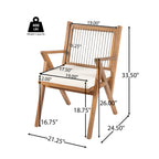Patio Dining Chair with Cushion (Set of 2)