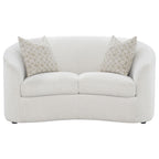 Rory Latte 3-Piece Sloped Arms Living Room Set