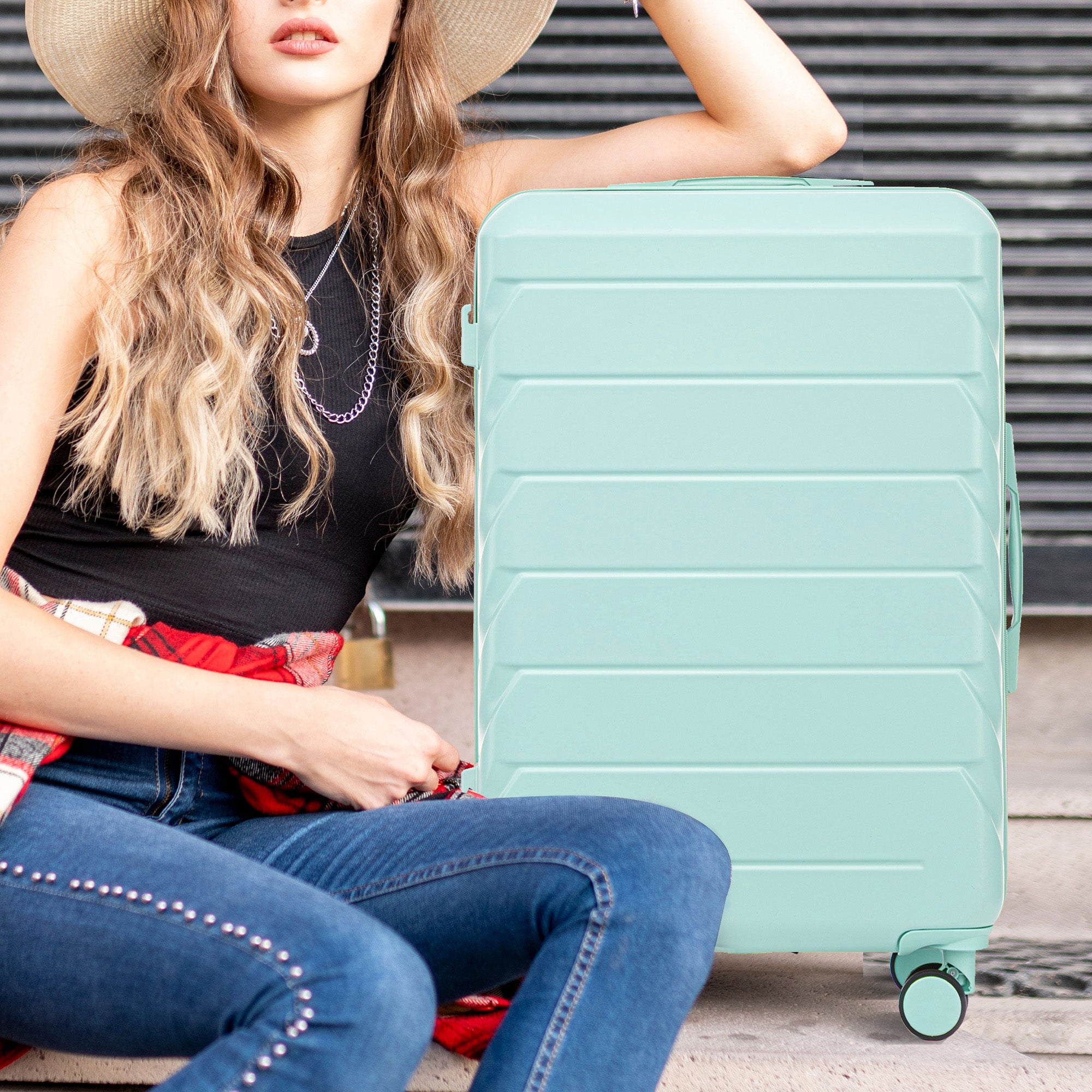 Hifine Tourist 3 Pcs Spinner Wheel Luggage Set