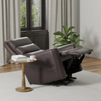 Faux Leather Power Lift Chair in Bentley
