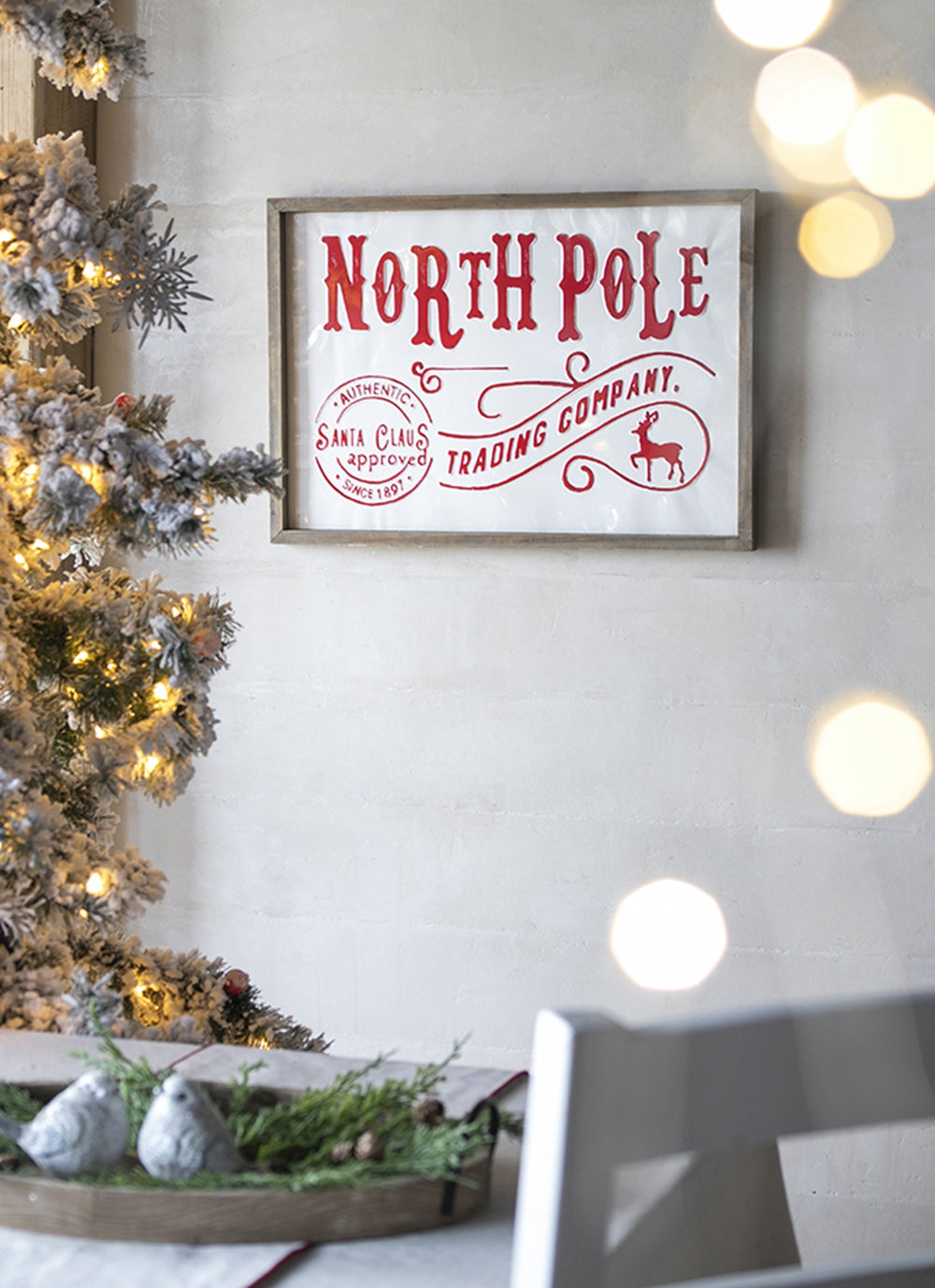 North Pole Trading Company Wall Sign