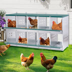 10-Bay Metal Nest Box for Hens and Ducks