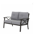 48" All-Weather Metal Loveseat