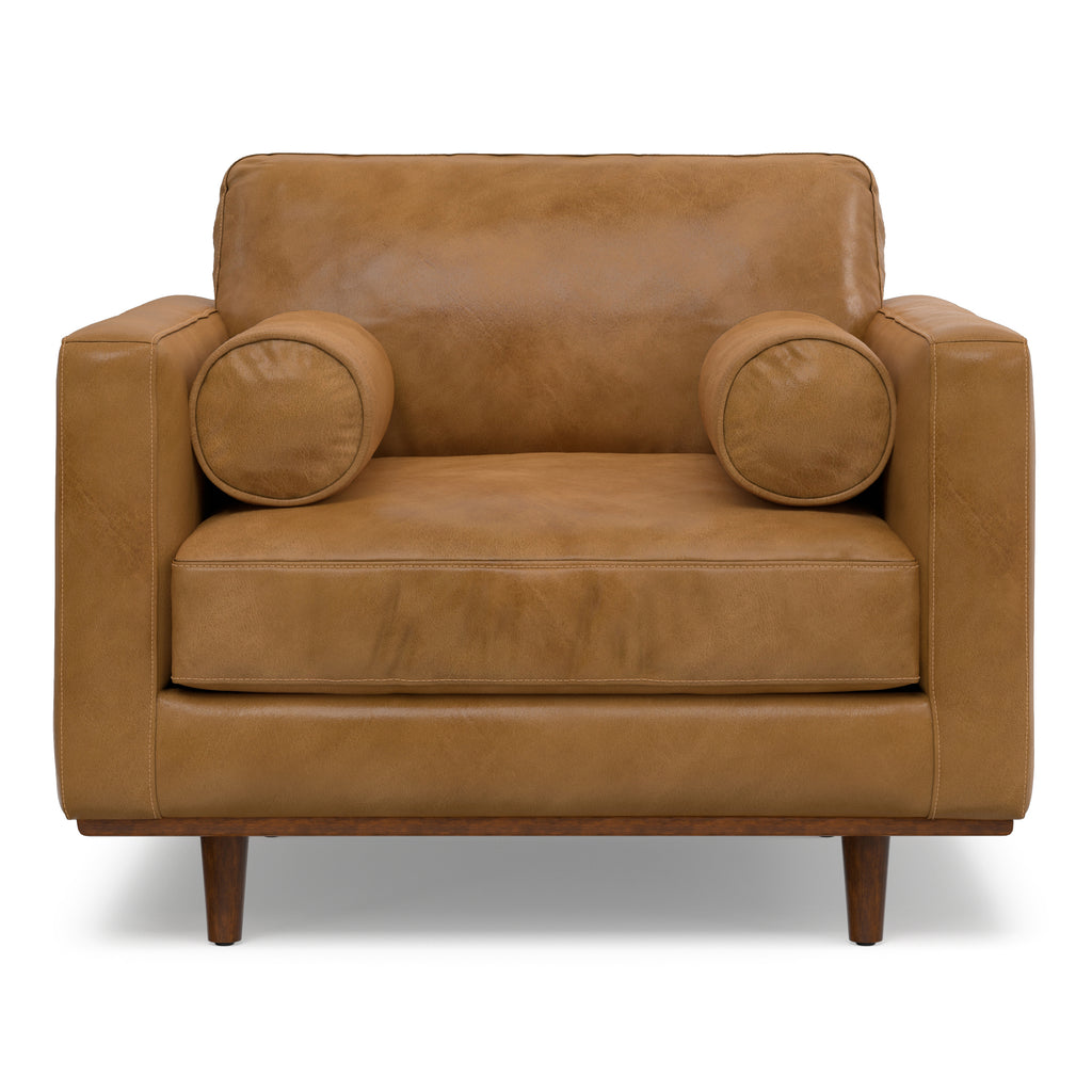 Morrison 42" Wide Mid-Century Modern Arm Chair in Sienna