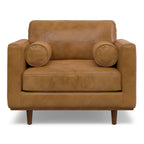 Morrison 42" Wide Mid-Century Modern Arm Chair in Sienna