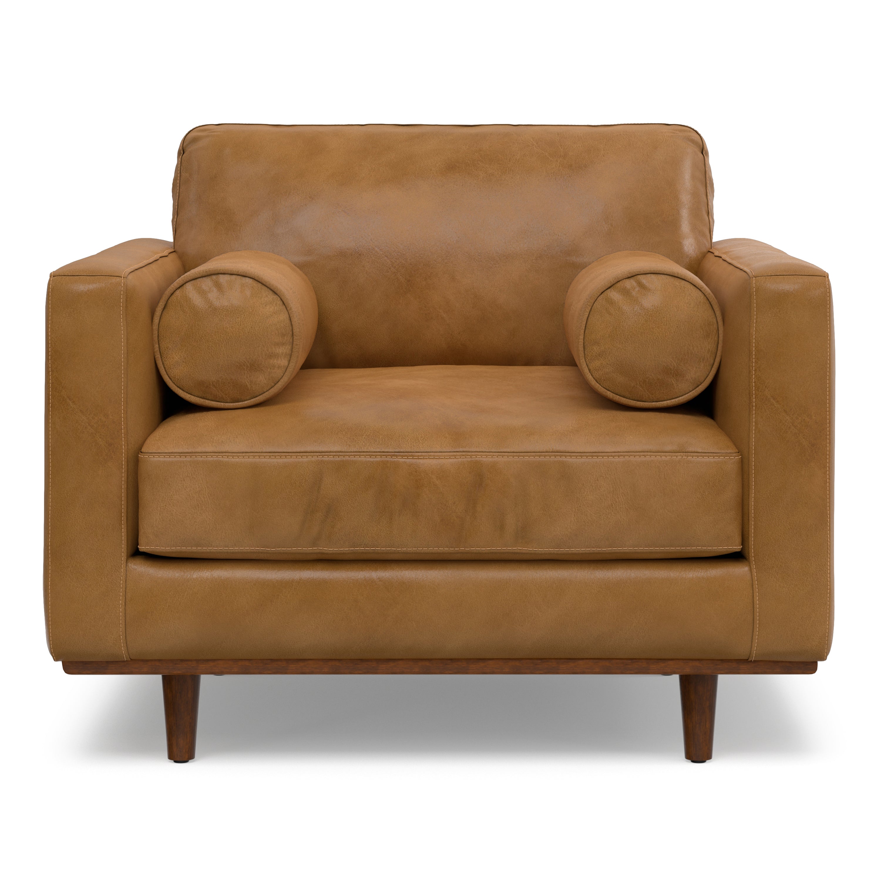 Morrison 42" Wide Mid-Century Modern Arm Chair in Sienna