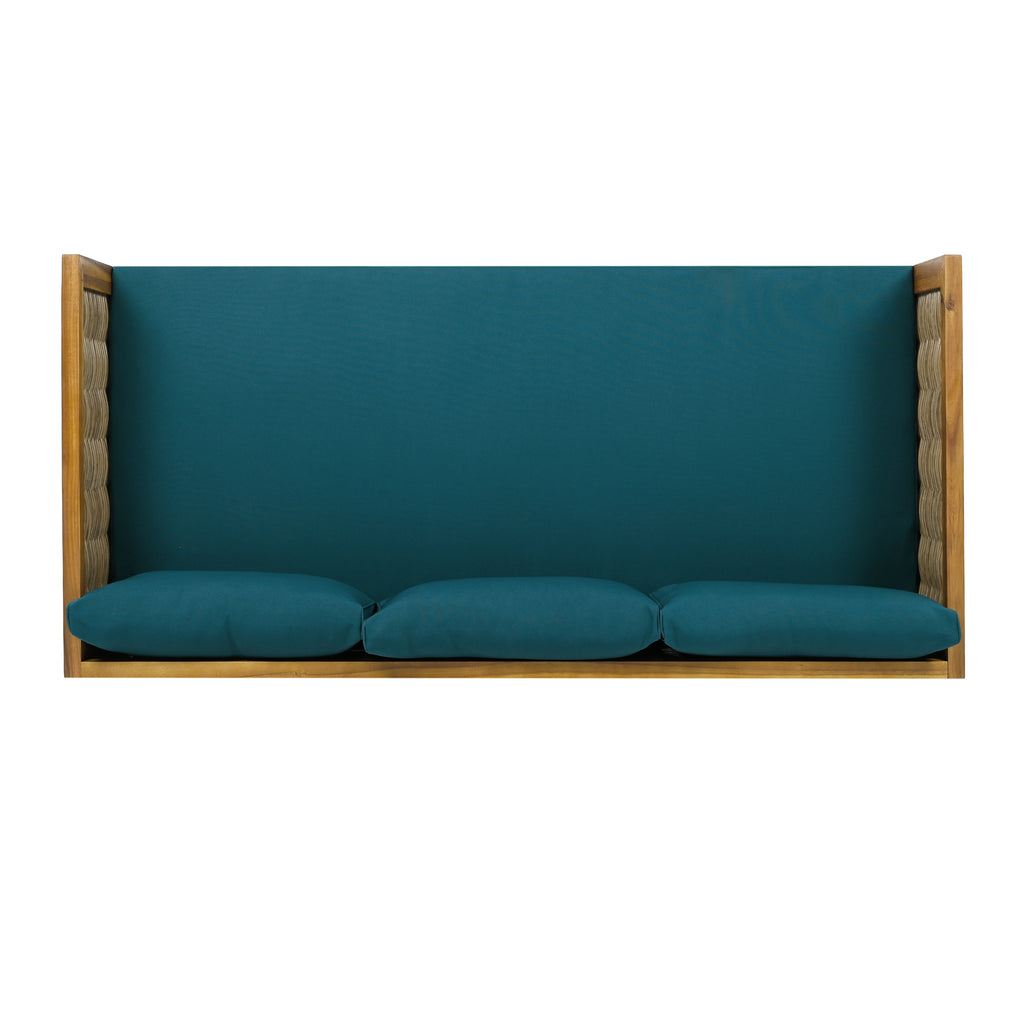 Claremont 3 Seater Daybed With Rattan Arms (Teak Cushion)