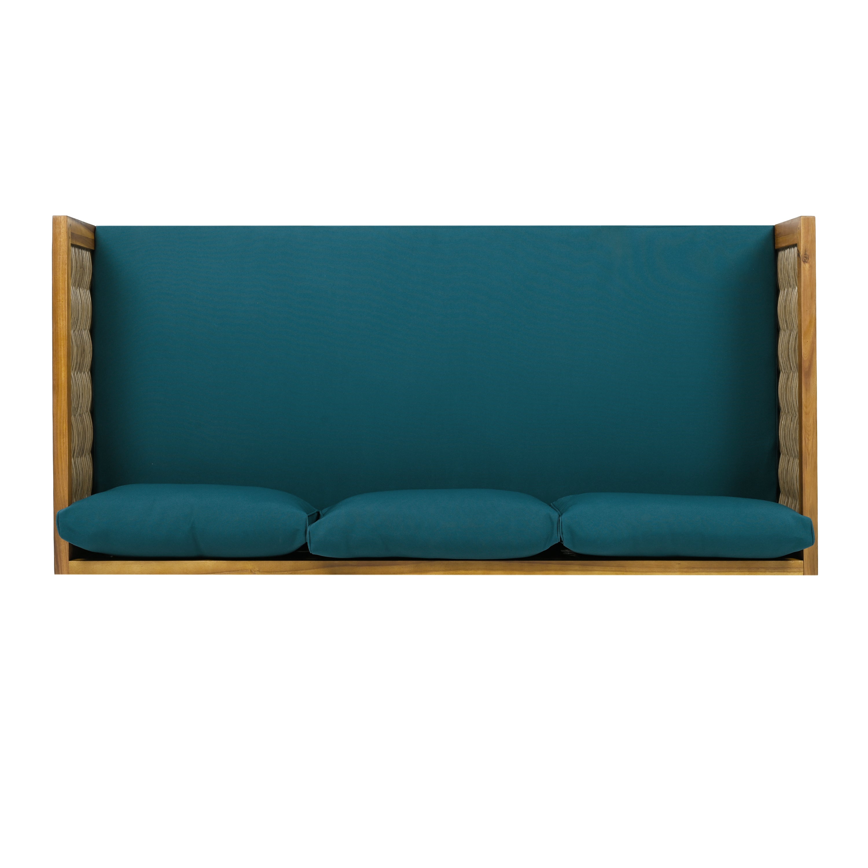 Claremont 3 Seater Daybed With Rattan Arms (Teak Cushion)