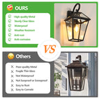 10" 2pcs Outdoor Wall Lanterns
