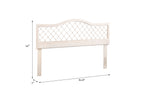 King Size Rattan Headboard Adjustable Bed