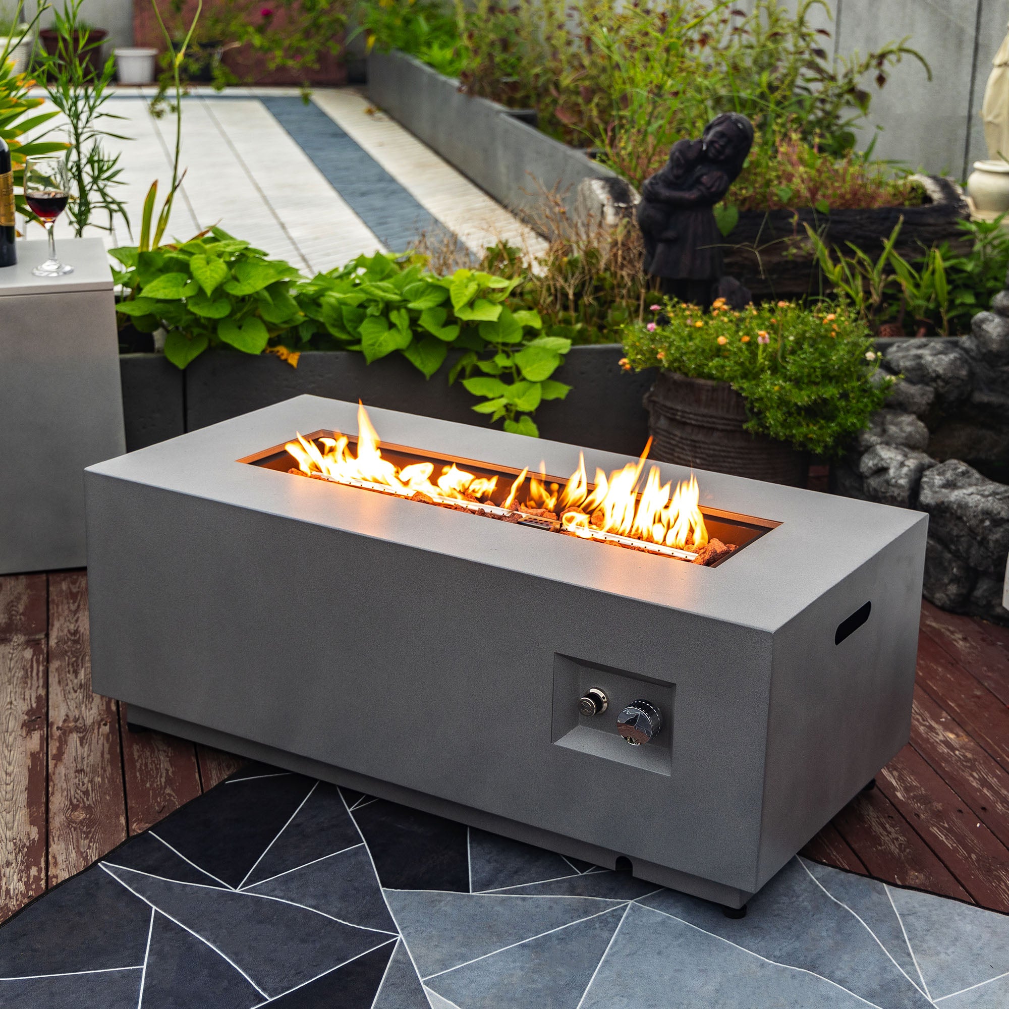 42" Propane Gas Fire Pit Table