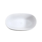 LILYA 47'' Independent Solid Surface Resin Stone Bathtub