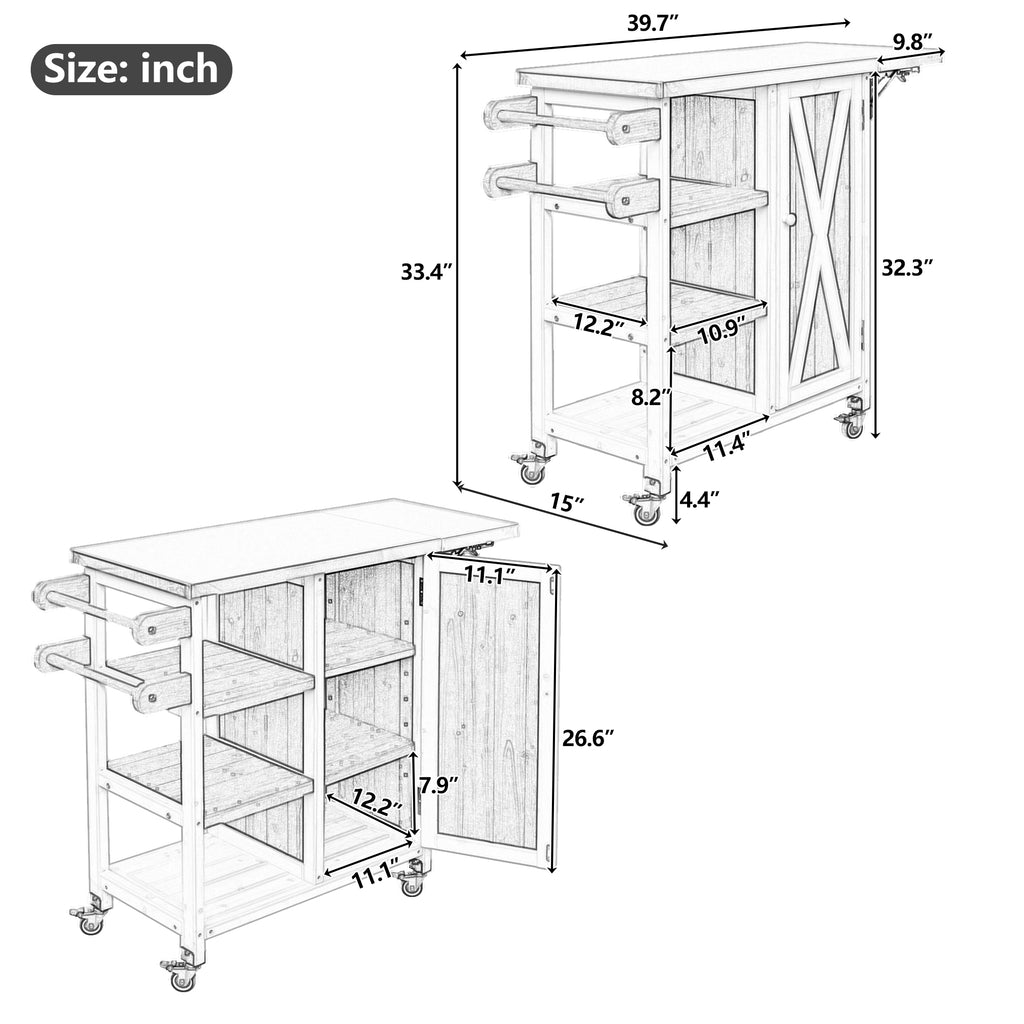 Foldable Outdoor Kitchen Island