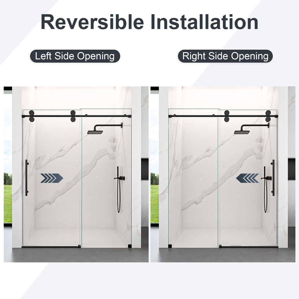 Frameless Single Sliding Shower Door