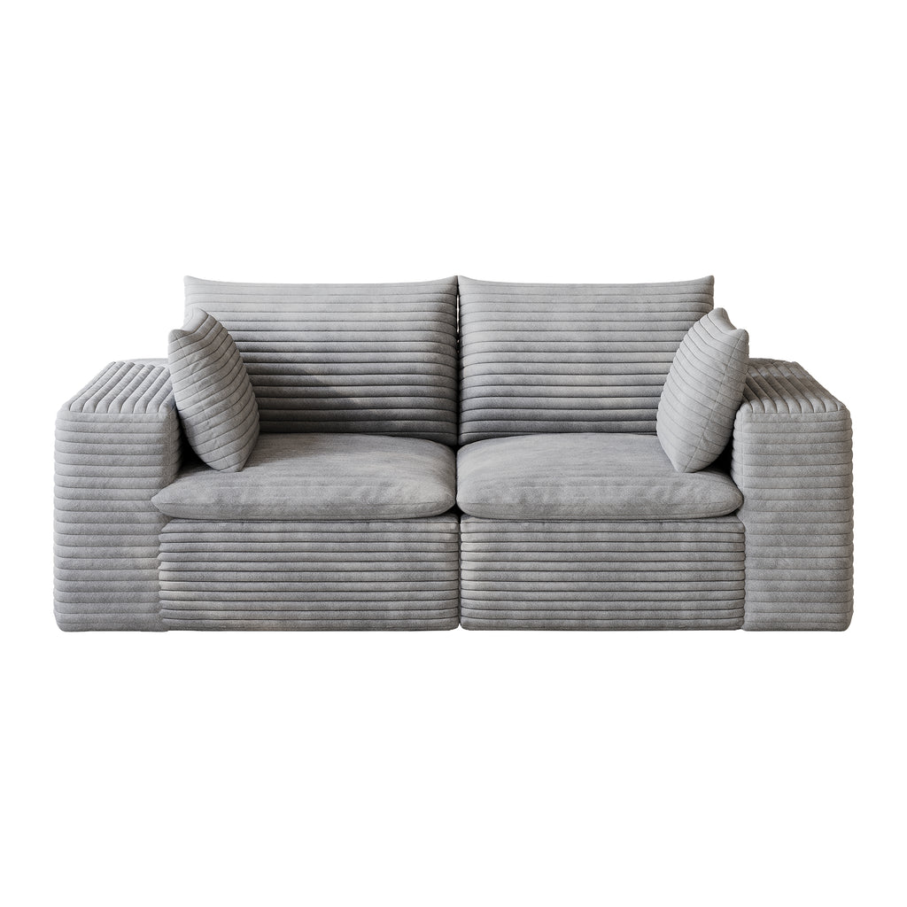 71" Cloud Sofa in Corduroy Fabric