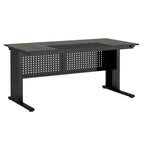 63" L-Shaped Executive Desk with File Cabinet