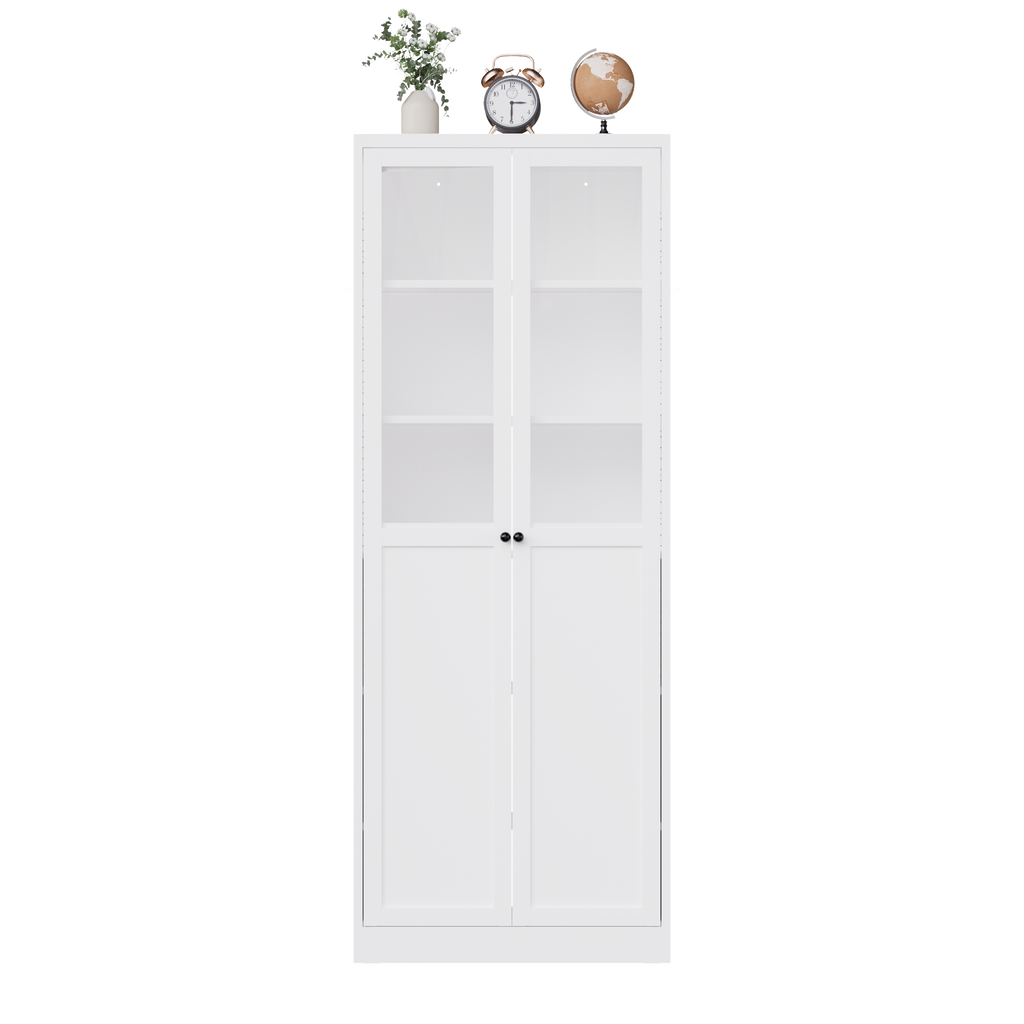 72" Metal Kitchen Pantry Cabinet with Doors & Shelves