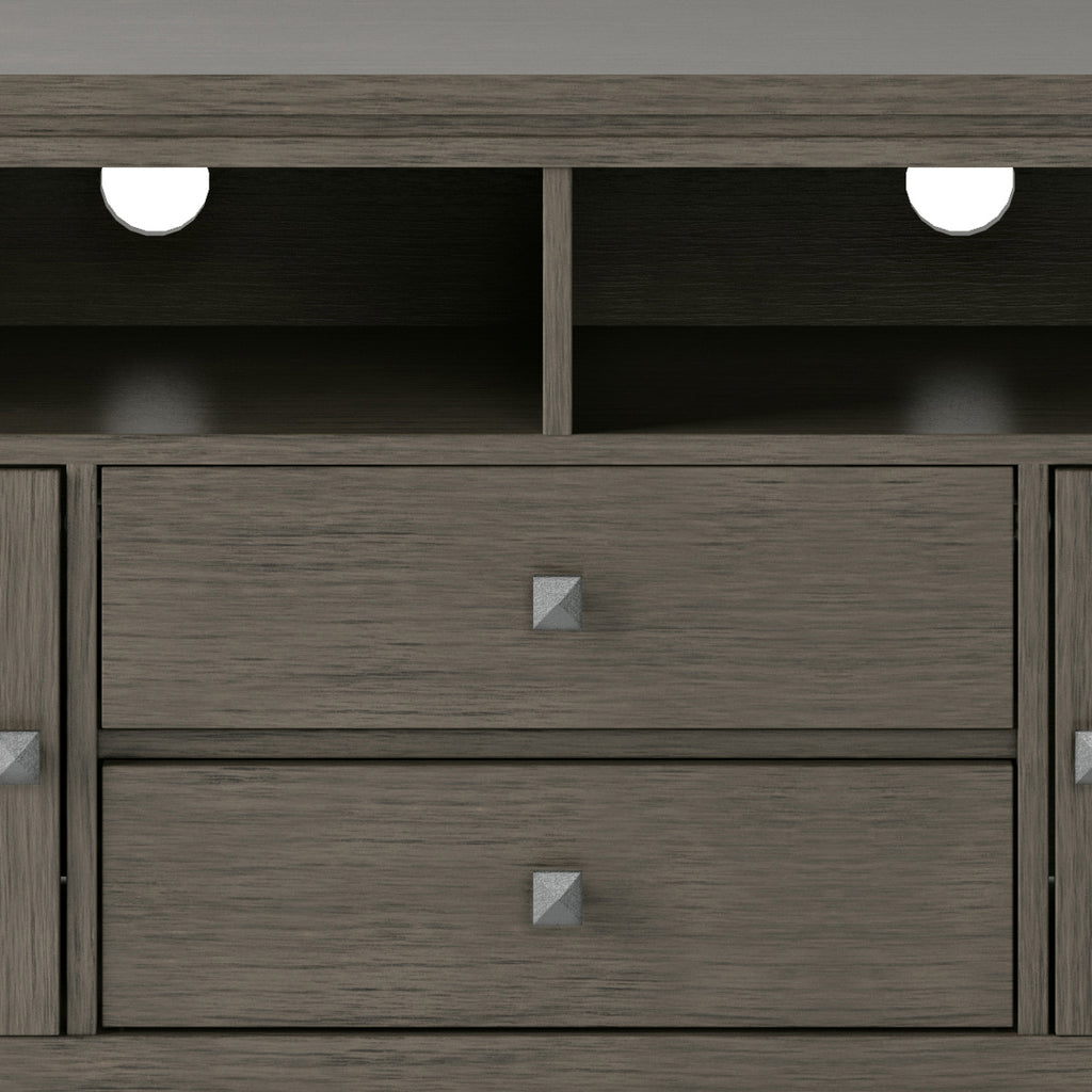 Cosmopolitan 72-Inch Wide Solid Wood TV Stand in Farmhouse