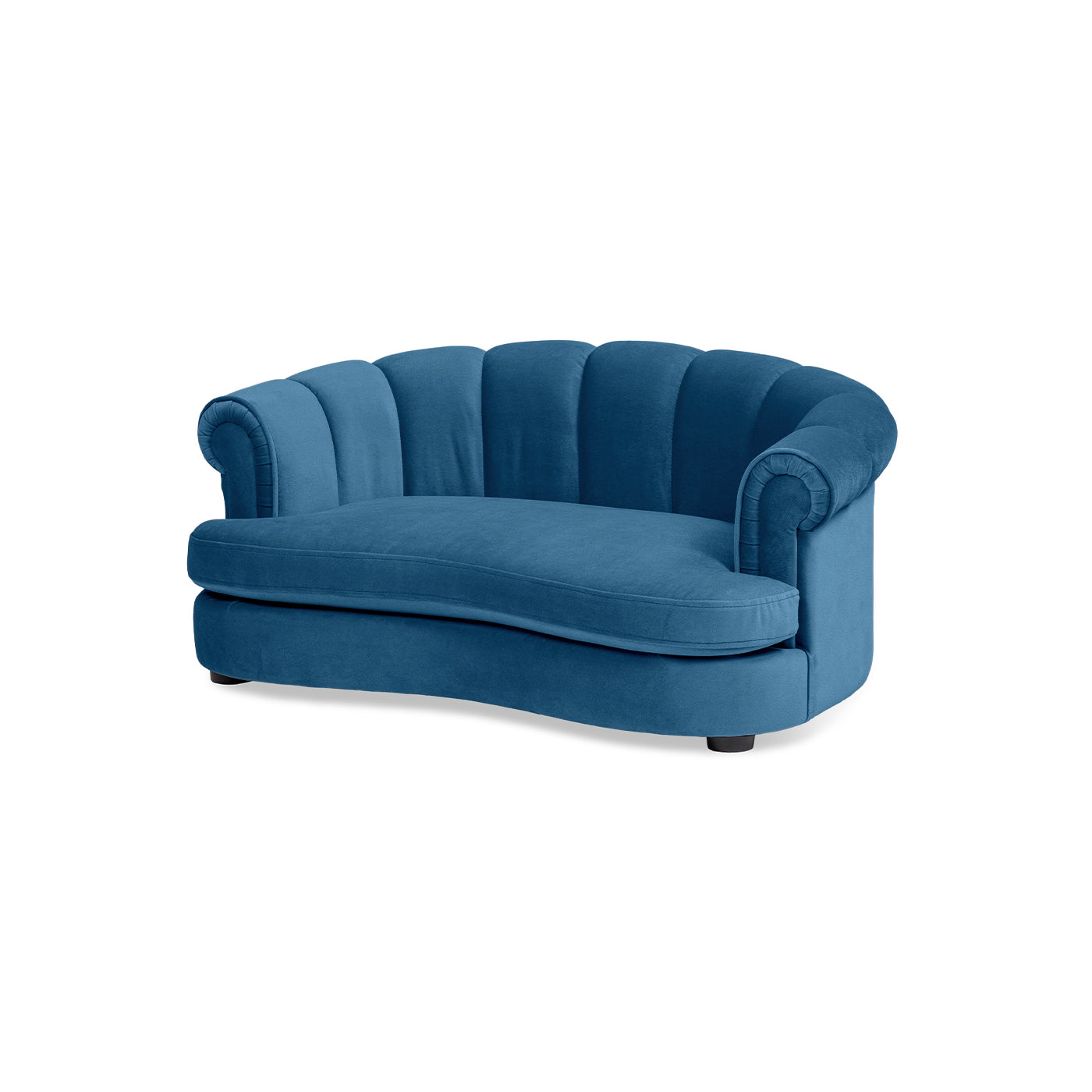 Halle 35.5" Rolled Arm Channel-Tufted Dog Sofa Bed