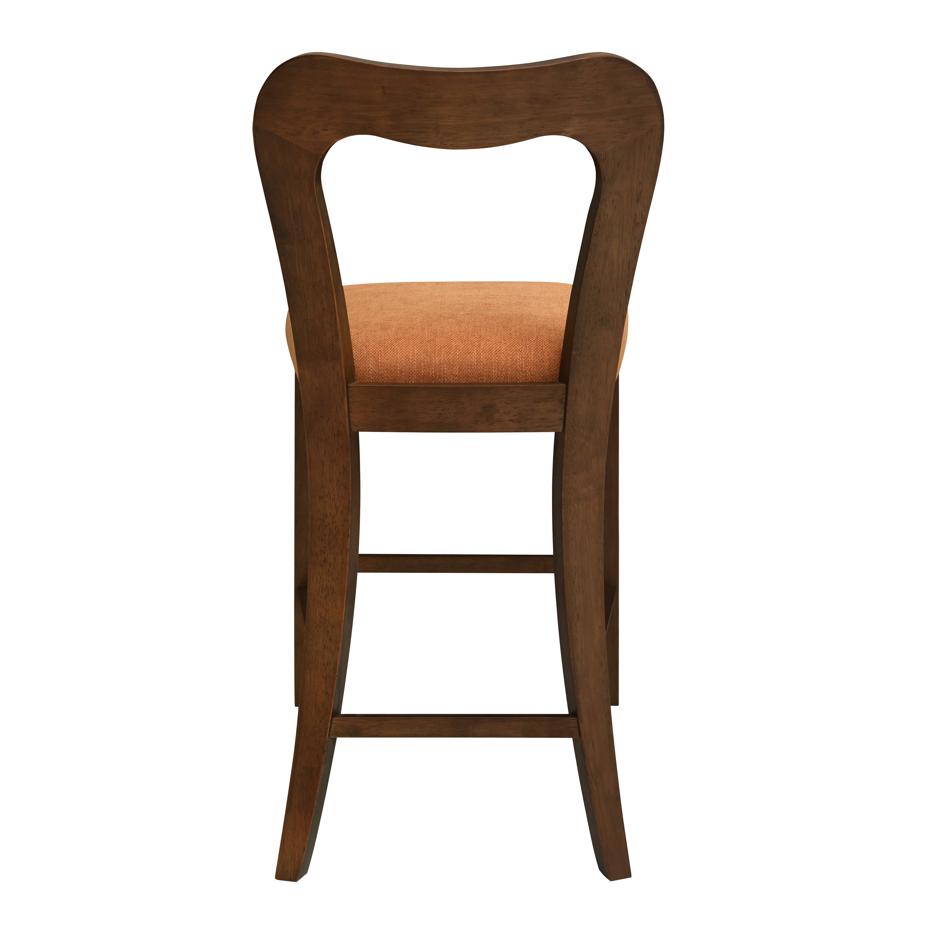 Counter Stool Without Arm (Walnut + Caramel) - Set of 2