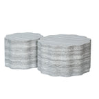 Set of 2 Round Coffee Tables for Living Room