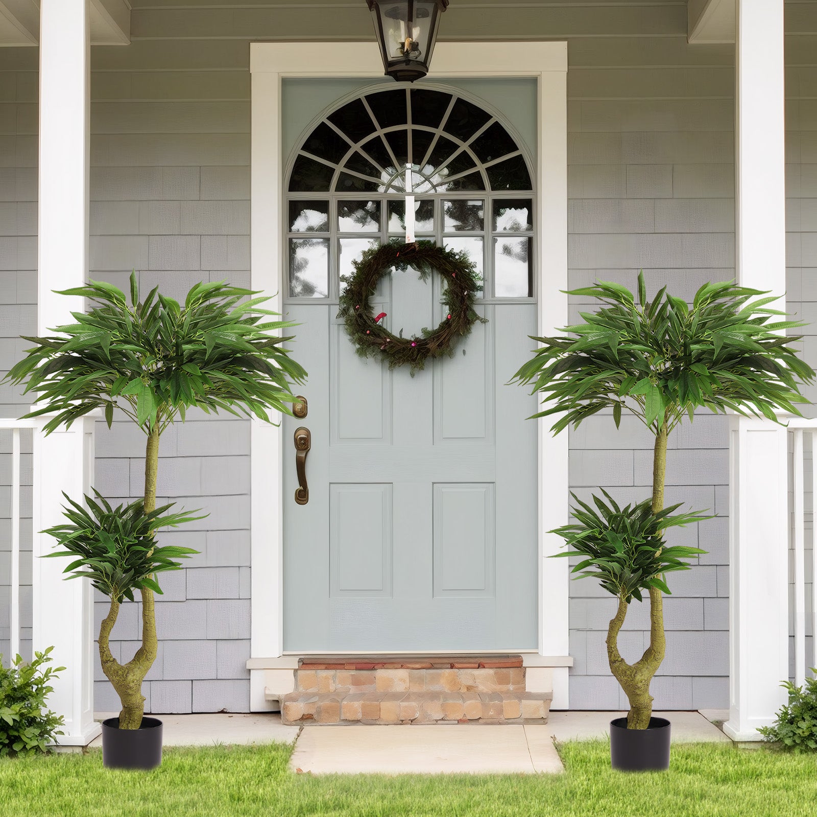 5FT Artificial Willow Tree Tall Fake Potted Plant Faux