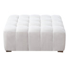 White Boucle Multipurpose Ottoman