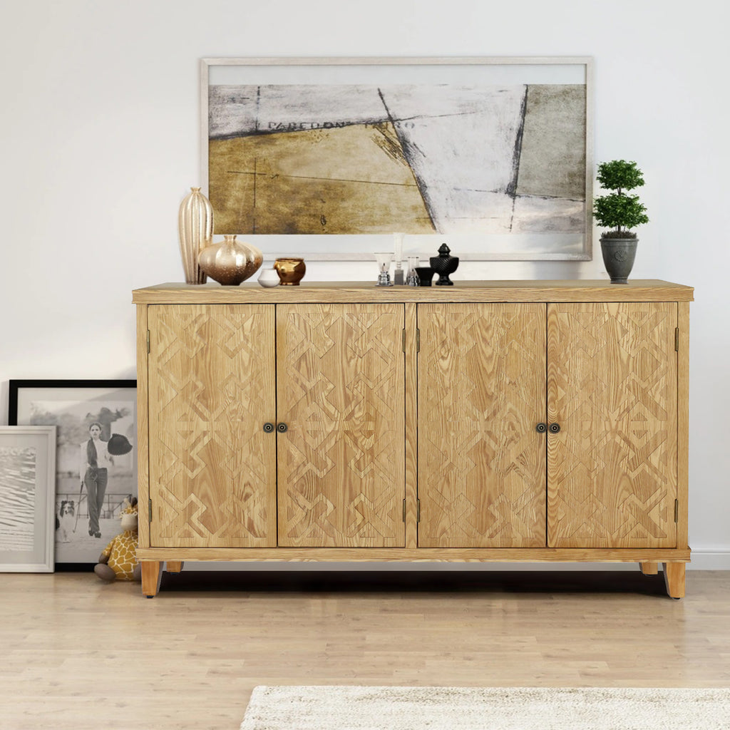 59" Vintage Corner Cabinet