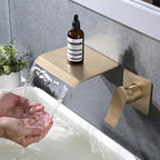 Wall Mount Bathtub Faucet Brushed