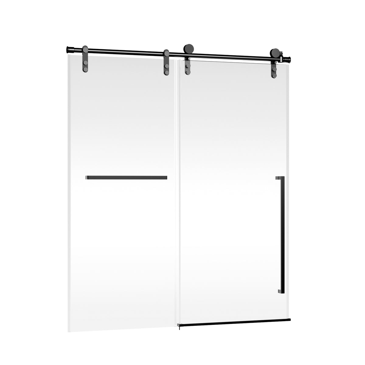 Matte Frameless Sliding Shower Door 56"-60" W x 75" H
