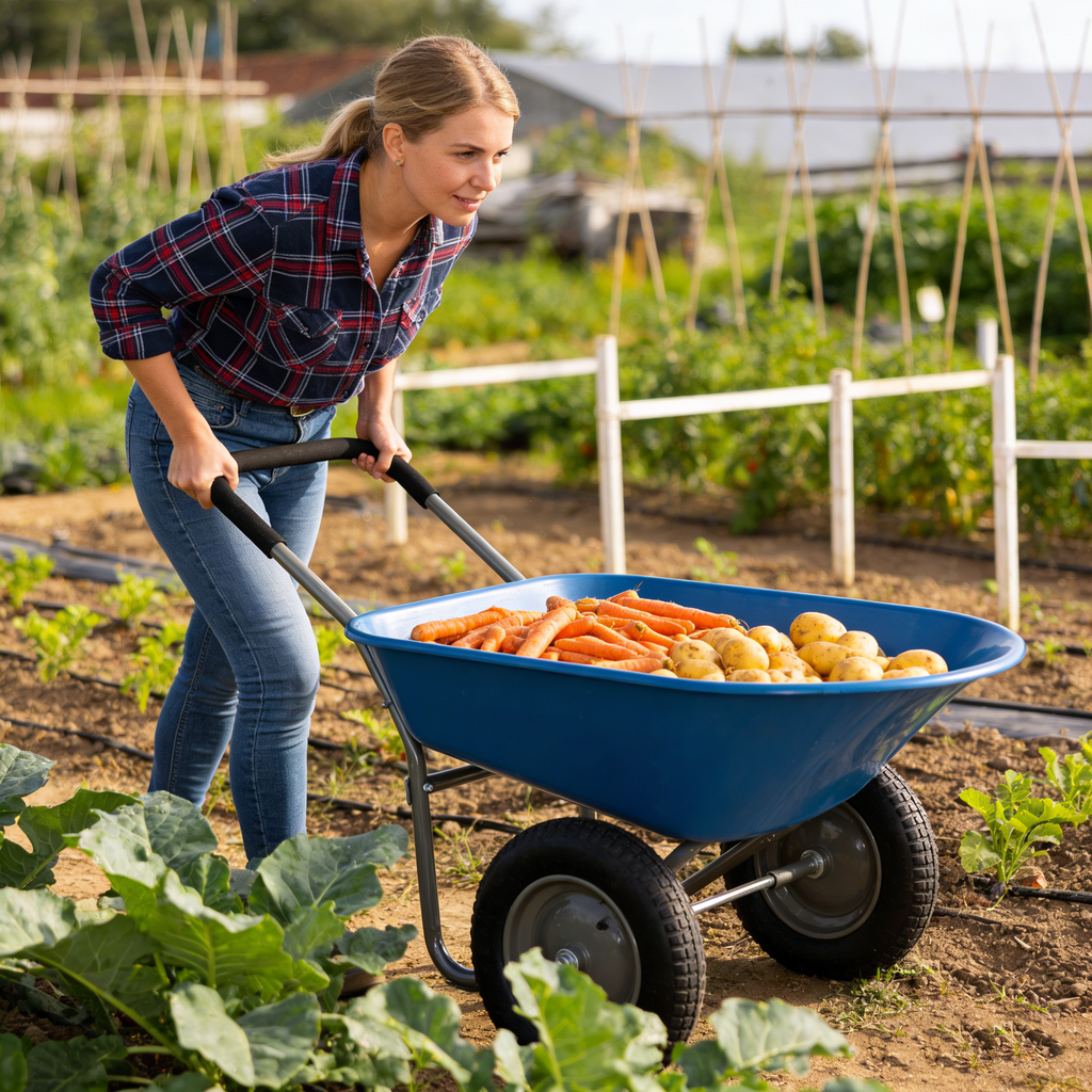 Two-Wheeled Wheel Barrow Trolley