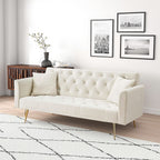 71 Inch Convertible Love Seat Sofa, American Retro