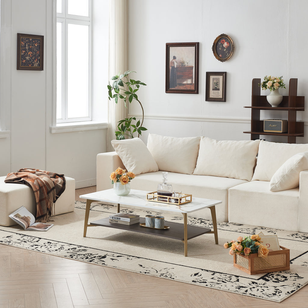 Coffee Table Rectangular Center Table for Living Room