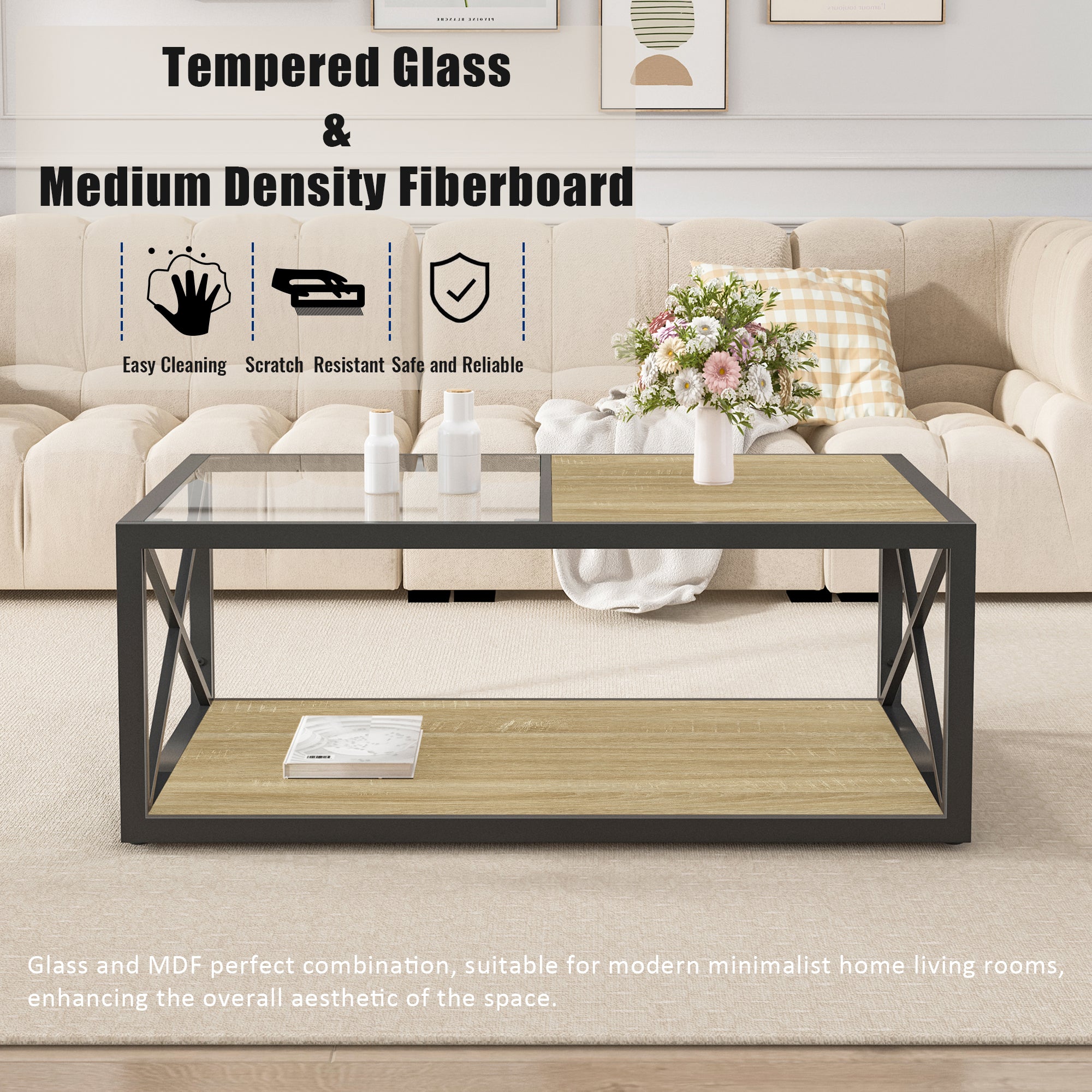 Modern Coffee Table for Bedroom & Living Room