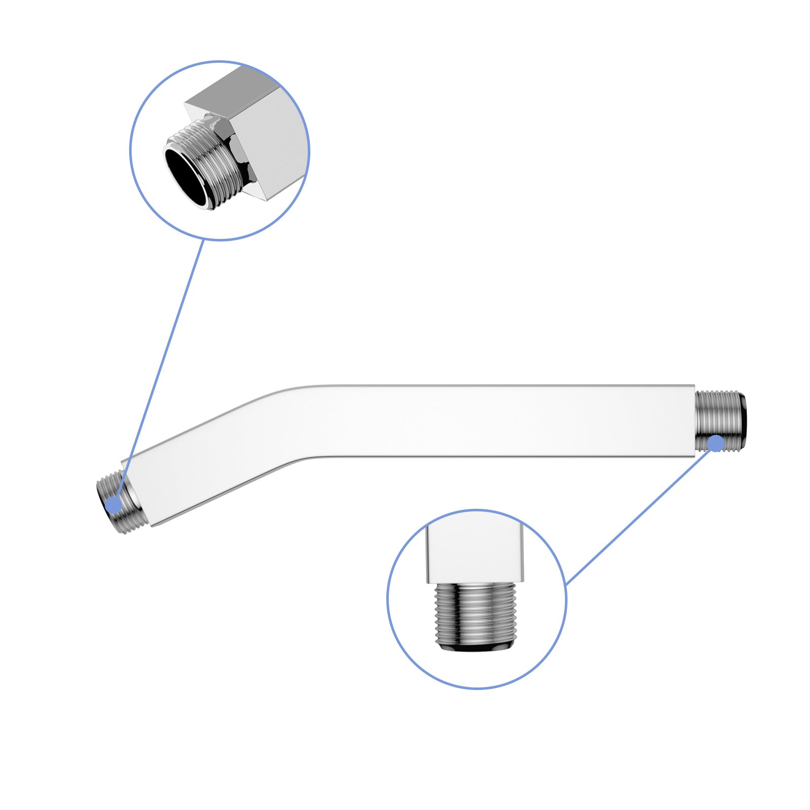 6" Shower Arm with Flange