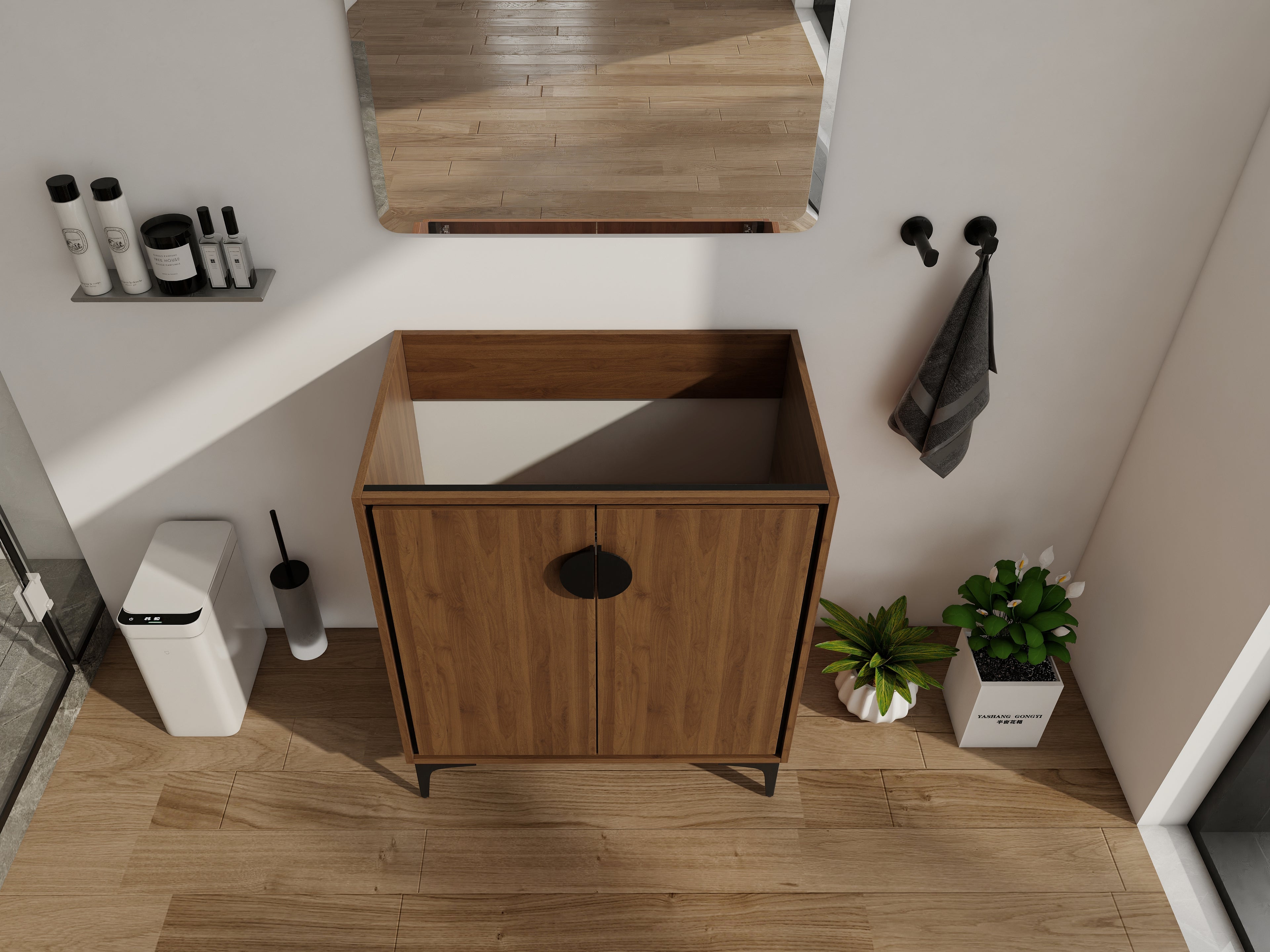 30" Bathroom Vanity with 2 Doors