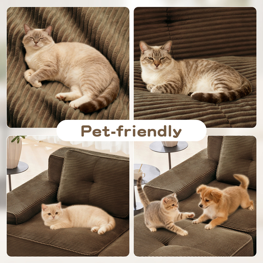 Modular Deep-Seat Sofa Set