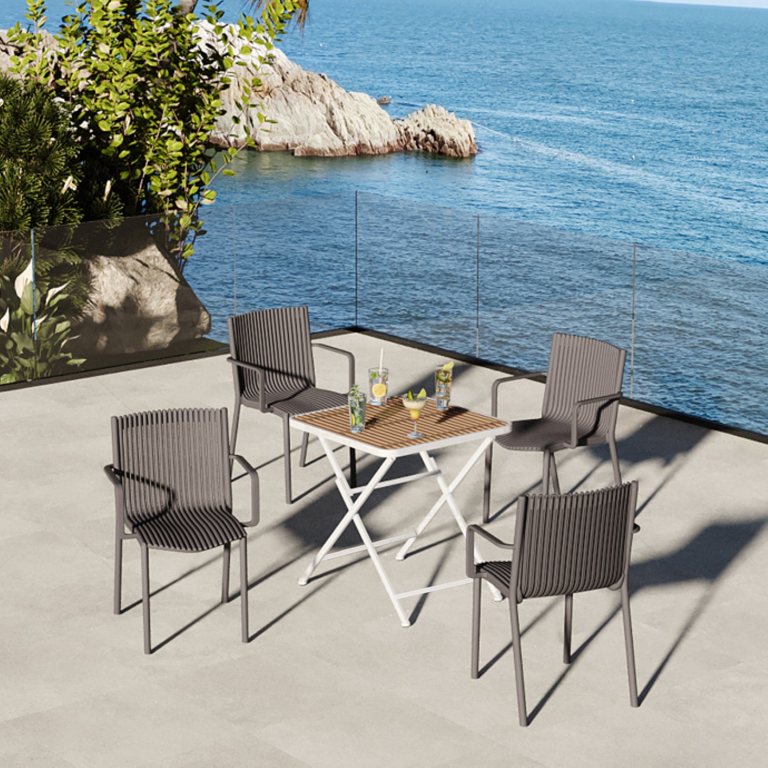 Summer 4pcs Warm Patio Furniture Set